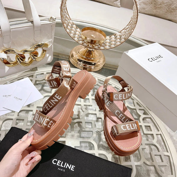 CL 26 Leo Strappy Sandals Wool Jacquard Leather 736576