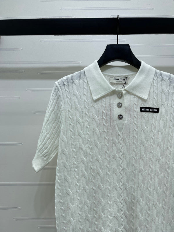 Miumiu 2026 Polo Shirt Wool