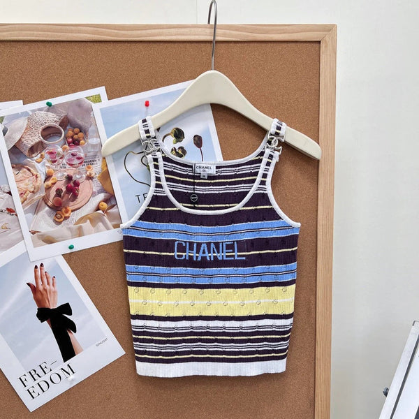 CC 2026 Striped Knit Tank Top Wool 481932