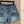Short cargo en jean Miu 2026 en coton bleu 443831