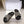 YSL 26ss Platform Slippers Black Gray Denim Leather 663216