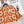 Gilet à motif floral CC 26 Laine Cachemire Orange Beige 785282