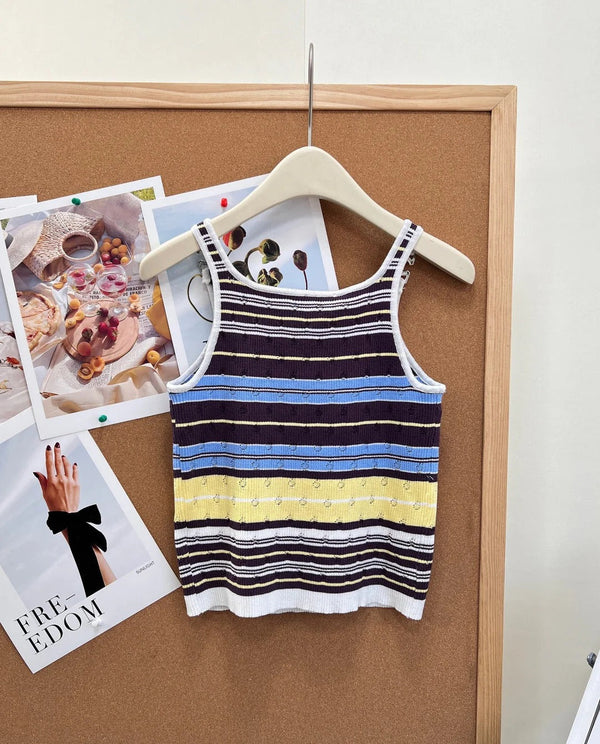 CC 2026 Striped Knit Tank Top Wool 481932