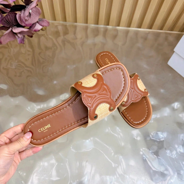 CL 26 Triomphe Slide Sandals Leather 749443
