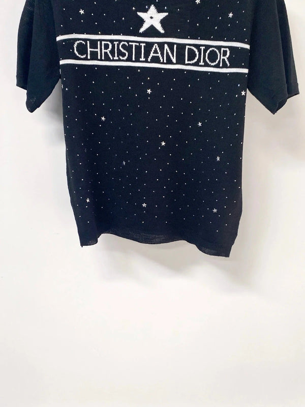 CD 2026 Star and Logo Knit T-shirt Tencel 405697