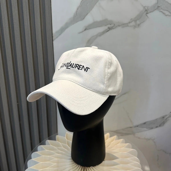 YSL Baseball Cap with Embroidered Letters 295318