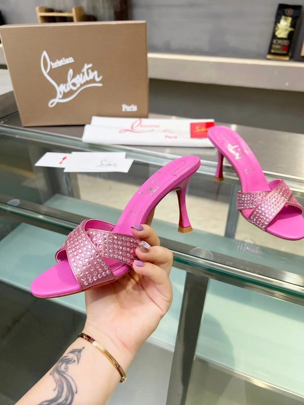 CL 2026 Mariza Is Back Mules 85mm Crystal-Embellished Leather 780497