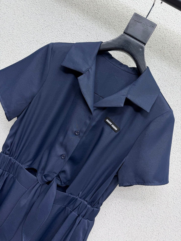 Miu 2026 Short-sleeved Shirt Dress Polyester 384302
