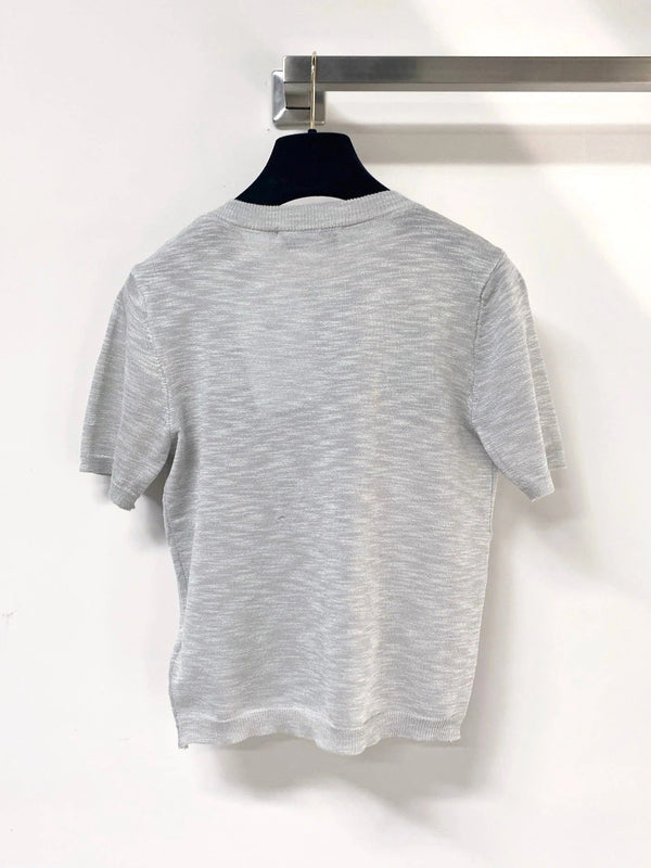 CD 2026 Star and Logo Knit T-shirt Tencel 405697