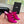 YSL 26ss Pointed High Heels Sandals 110 Fuchsia Pink Silk Leather 648786