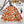 Gilet à motif floral CC 26 Laine Cachemire Orange Beige 785282