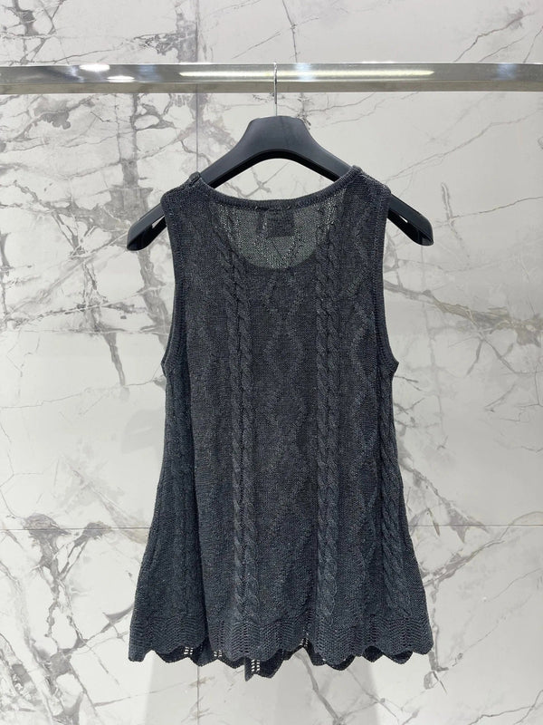 CD 2026 Knitted Sleeveless Vest Cotton 482685