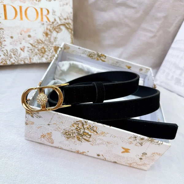 CD Montaigne Belt 20mm Grained Calfskin 195304