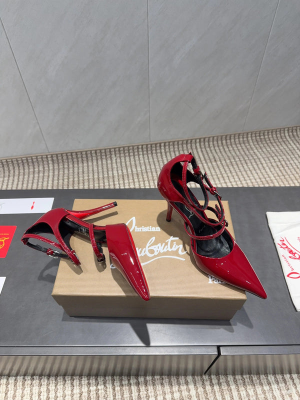 CL 26SS High Heel Pump 100 Red Patent Leather 613871