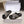 YSL 26ss Platform Slippers Black Gray Denim Leather 663216