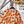 Gilet à motif floral CC 26 Laine Cachemire Orange Beige 785282