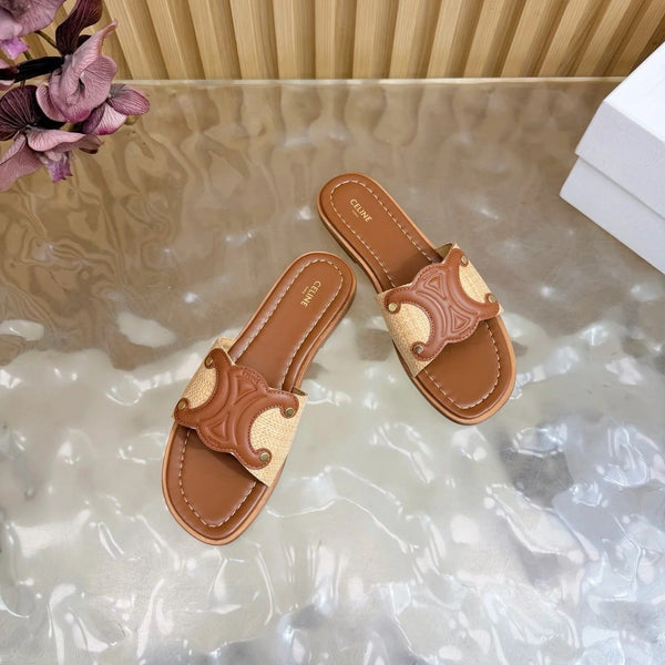 CL 26 Triomphe Slide Sandals Leather 749443