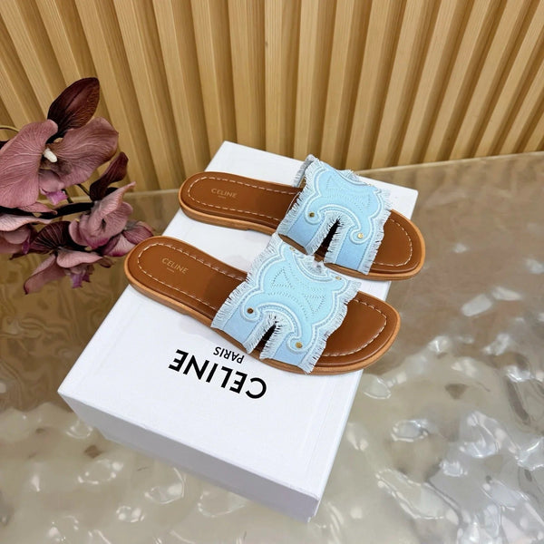 CL 26 Marina Mules Canvas Leather 749449