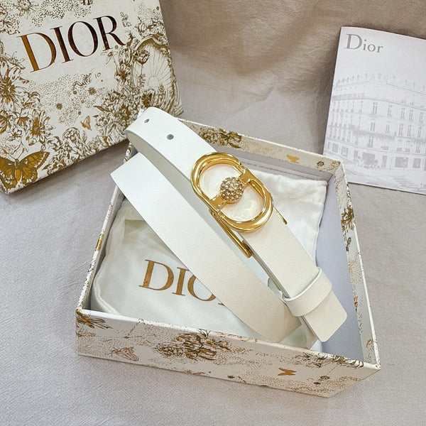 CD Montaigne Belt 20mm Grained Calfskin 195304