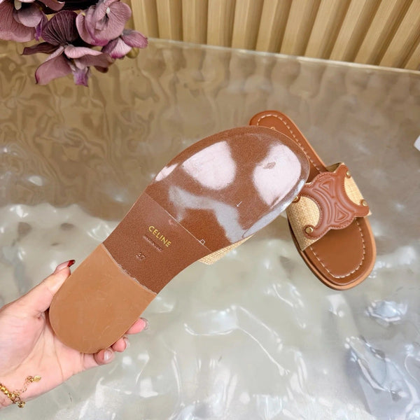 CL 26 Triomphe Slide Sandals Leather 749443