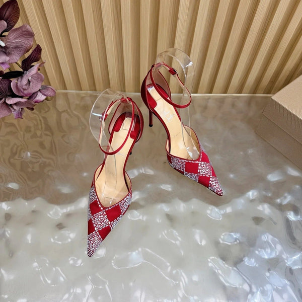 CL 2026 Slingback Pumps 100mm Silk Rhinestone 775986