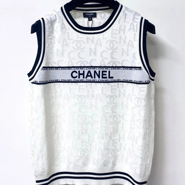 CC 2026 Striped Knit Vest Cotton 439815