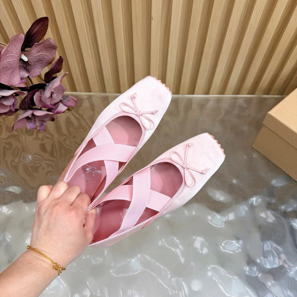 CL 2026 Cassiasticina Ballet Flats Silk Sheepskin 698252