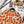 Gilet à motif floral CC 26 Laine Cachemire Orange Beige 785282