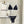 COSTUME DA BAGNO BIKINI CC CON BORDI BIANCHI E NERI E LOGO BIANCO STAMPATO 608921