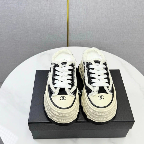CC 2026 Flatform Mule Sneakers Canvas 801421
