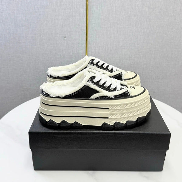 CC 2026 Flatform Mule Sneakers Canvas 801421