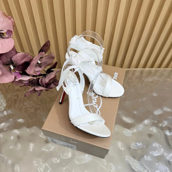 CL 2026 Cassia Lace Up Pumps 100mm Crepe Satin 775976