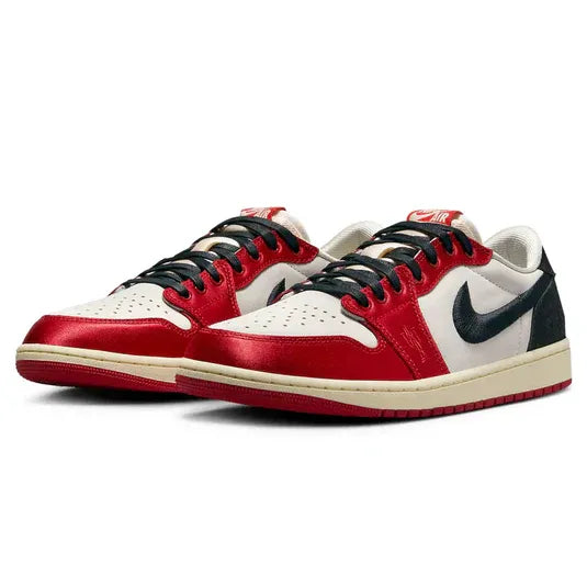 Trophy Room X Air Jordan 1 Retro Cuir Suédé Blanc Rouge Noir