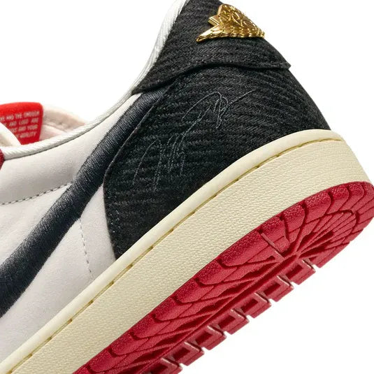 Trophy Room X Air Jordan 1 Retro Cuir Suédé Blanc Rouge Noir