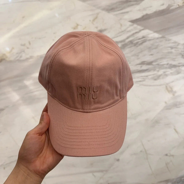 CAPPELLINO DA BASEBALL MM IN TESSUTO ROSA MELONE CON LOGO RICAMATO STILE 4
