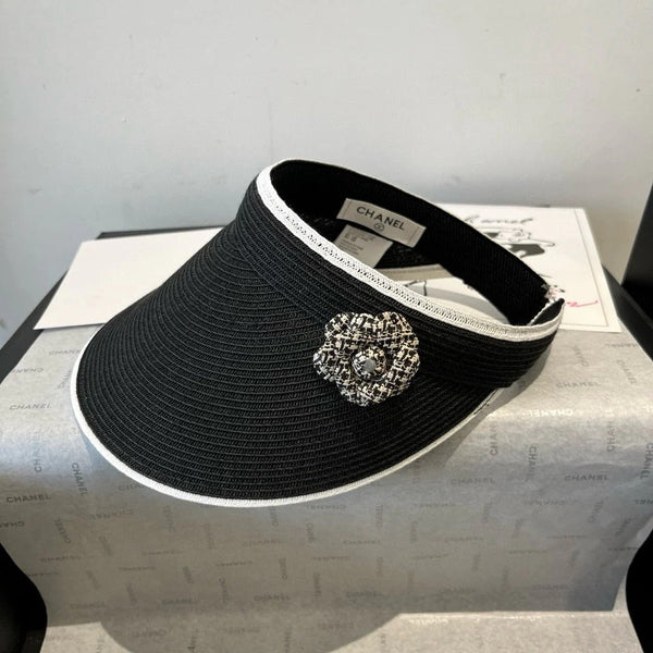 CC CAPPELLO DA SOLE MODEM NERO CON FIORE 673934