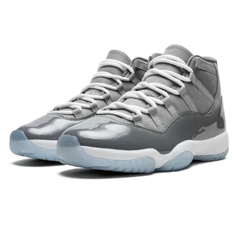 Nike Air Jordan 11 Cool Grey Patent Leather Nubuck