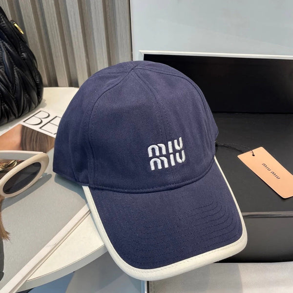 CASQUETTE MM EN TISSU BLEU MARINE STYLE 7