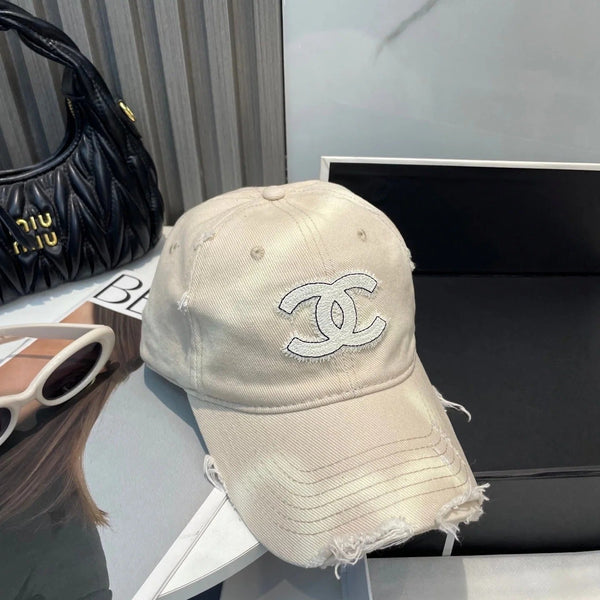 CAPPELLO DA BASEBALL IN JEANS BEIGE LISCIO 672994
