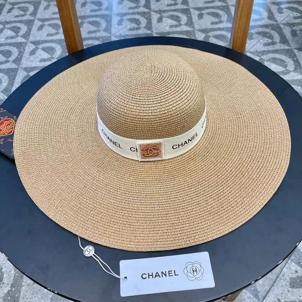 CAPPELLO DI PAGLIA A TESA LARGA MARRONE 672708