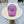 MM DISTRESSED FABRIC BASEBALL CAP IN PINK WITH EMBROIDERED LOGO