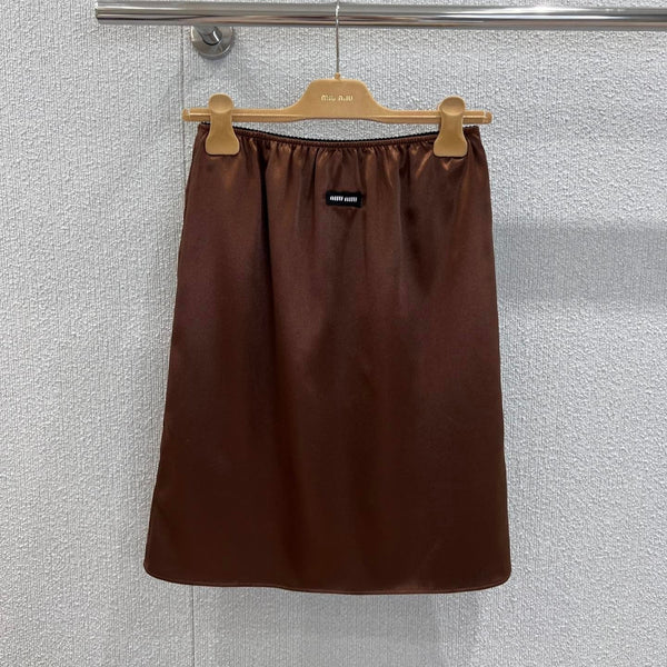 MIUMIU SATIN SKIRT 268884