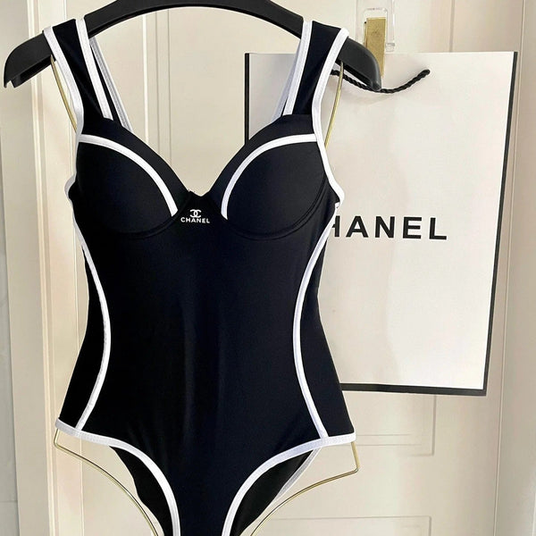 COSTUME DA BAGNO BODY A RIGHE BIANCHE E NERE 627831