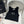 VISCOSE TANK TOP 643230 IN BLACK RIBBED KNIT WITH EMBELLISHED LOGO