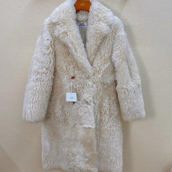 HERMES 25S LONG FUR COAT 234