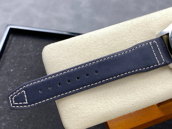 IWC Pilot 40mm Cream Dial Steel Case Black Leather Strap