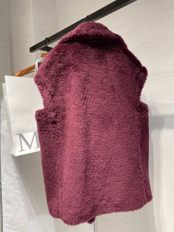 MAX MARA GILET TEDDY SANS MANCHES 25S 065