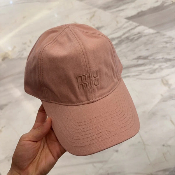 CAPPELLINO DA BASEBALL MM IN TESSUTO ROSA MELONE CON LOGO RICAMATO STILE 4