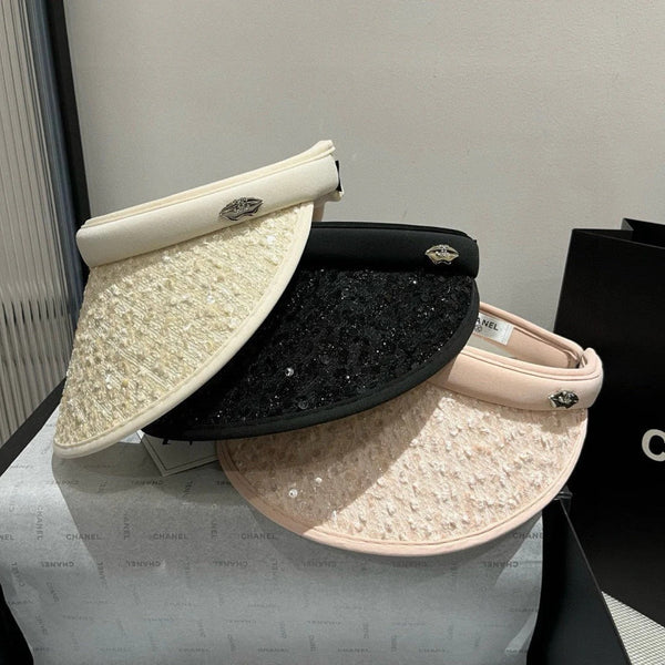 CC CAPPELLO DA SOLE MODELLO ROSA CON PAILLETTES 673926