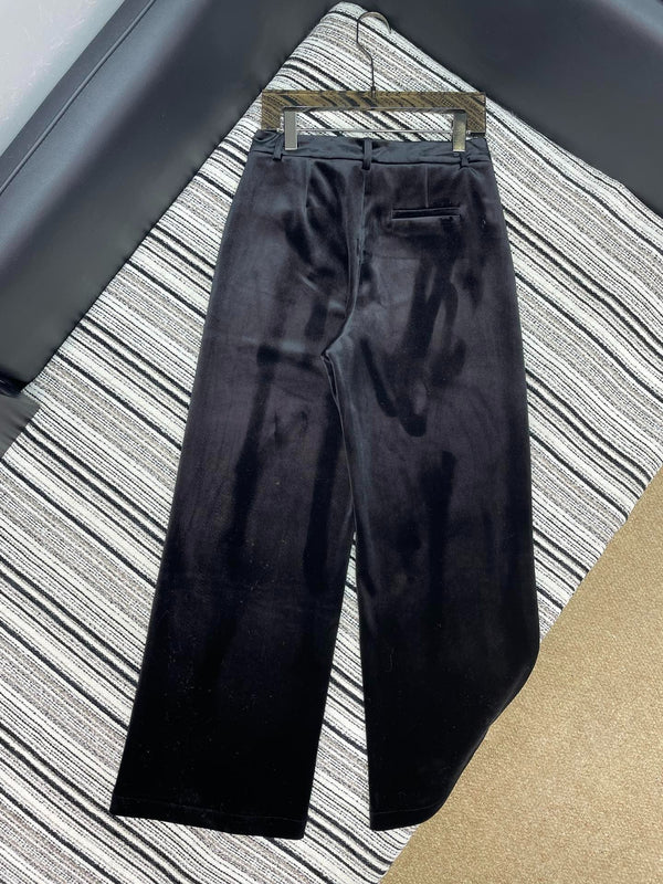 CHANEL 25S PANTALON DROIT EN VELOURS 445